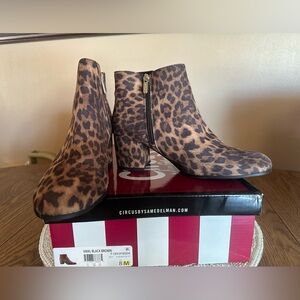 Circus by Sam Edelman Animal Print Ankle Boots